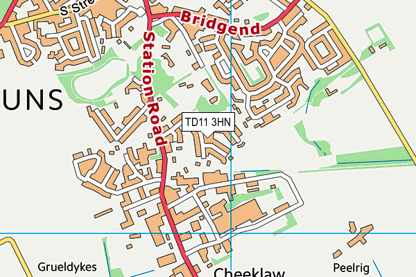 TD11 3HN map - OS VectorMap District (Ordnance Survey) TD11 3HN map - OS VectorMap District (Ordnance Survey)