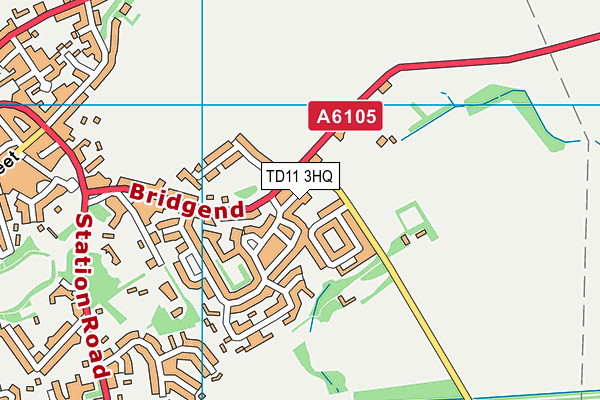 TD11 3HQ map - OS VectorMap District (Ordnance Survey) TD11 3HQ map - OS VectorMap District (Ordnance Survey)