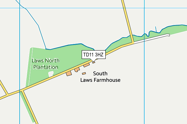 TD11 3HZ map - OS VectorMap District (Ordnance Survey) TD11 3HZ map - OS VectorMap District (Ordnance Survey)
