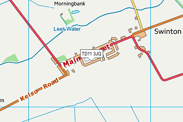 TD11 3JQ map - OS VectorMap District (Ordnance Survey) TD11 3JQ map - OS VectorMap District (Ordnance Survey)