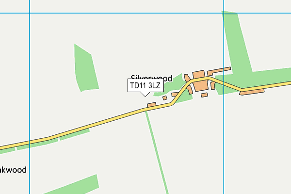 TD11 3LZ map - OS VectorMap District (Ordnance Survey) TD11 3LZ map - OS VectorMap District (Ordnance Survey)