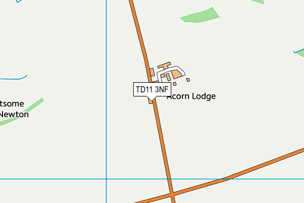TD11 3NF map - OS VectorMap District (Ordnance Survey) TD11 3NF map - OS VectorMap District (Ordnance Survey)
