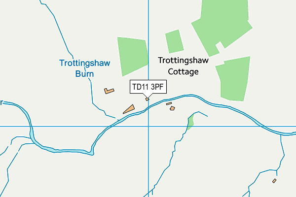 TD11 3PF map - OS VectorMap District (Ordnance Survey)