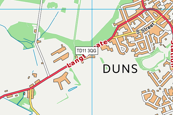 TD11 3QG map - OS VectorMap District (Ordnance Survey) TD11 3QG map - OS VectorMap District (Ordnance Survey)