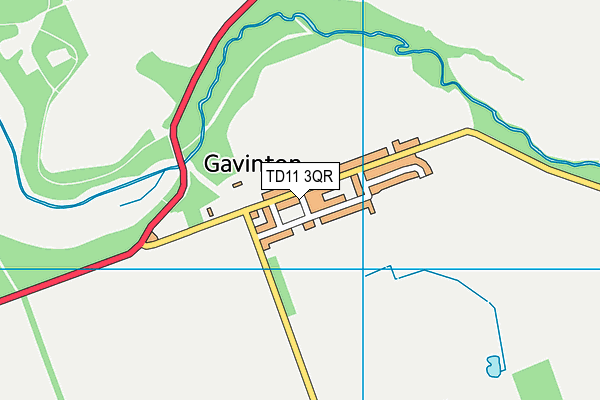 TD11 3QR map - OS VectorMap District (Ordnance Survey) TD11 3QR map - OS VectorMap District (Ordnance Survey)