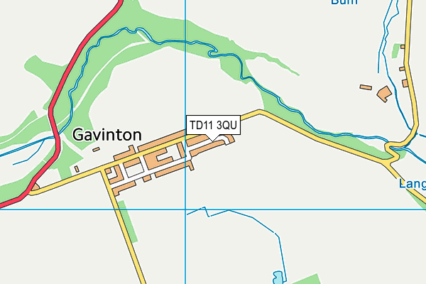 TD11 3QU map - OS VectorMap District (Ordnance Survey) TD11 3QU map - OS VectorMap District (Ordnance Survey)