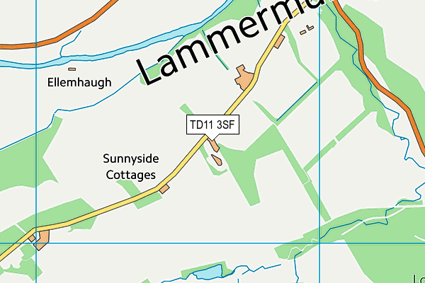 TD11 3SF map - OS VectorMap District (Ordnance Survey) TD11 3SF map - OS VectorMap District (Ordnance Survey)