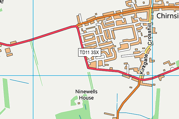 TD11 3SX map - OS VectorMap District (Ordnance Survey) TD11 3SX map - OS VectorMap District (Ordnance Survey)
