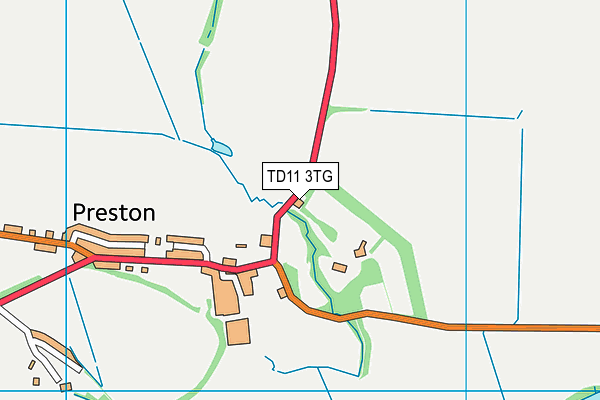 TD11 3TG map - OS VectorMap District (Ordnance Survey) TD11 3TG map - OS VectorMap District (Ordnance Survey)