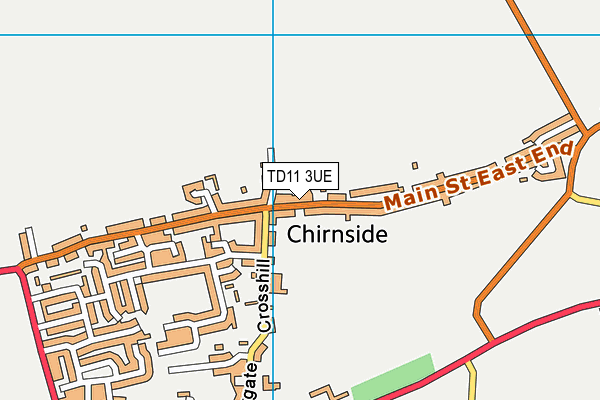 TD11 3UE map - OS VectorMap District (Ordnance Survey) TD11 3UE map - OS VectorMap District (Ordnance Survey)
