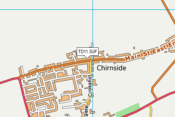 TD11 3UF map - OS VectorMap District (Ordnance Survey) TD11 3UF map - OS VectorMap District (Ordnance Survey)