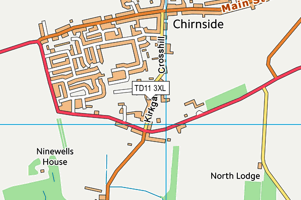 TD11 3XL map - OS VectorMap District (Ordnance Survey) TD11 3XL map - OS VectorMap District (Ordnance Survey)