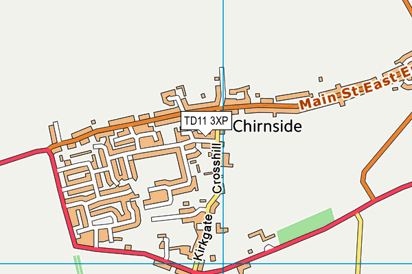 TD11 3XP map - OS VectorMap District (Ordnance Survey) TD11 3XP map - OS VectorMap District (Ordnance Survey)