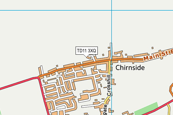 TD11 3XQ map - OS VectorMap District (Ordnance Survey) TD11 3XQ map - OS VectorMap District (Ordnance Survey)