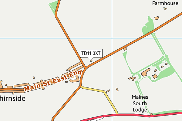 TD11 3XT map - OS VectorMap District (Ordnance Survey) TD11 3XT map - OS VectorMap District (Ordnance Survey)