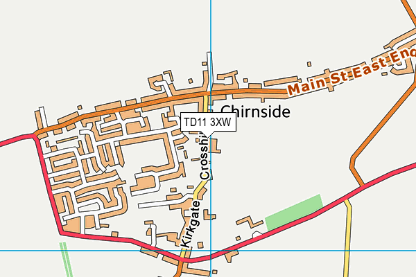 TD11 3XW map - OS VectorMap District (Ordnance Survey) TD11 3XW map - OS VectorMap District (Ordnance Survey)