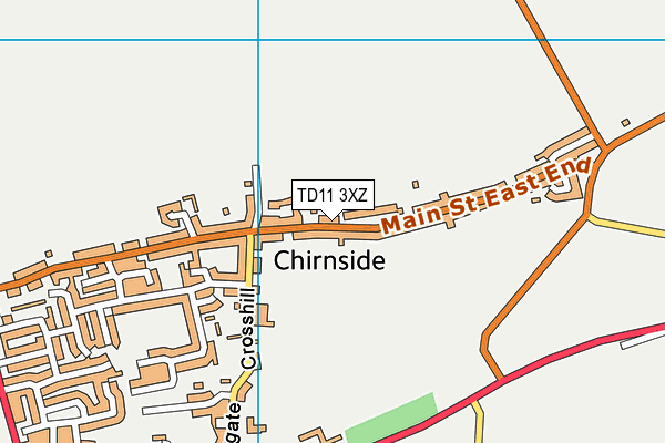 TD11 3XZ map - OS VectorMap District (Ordnance Survey) TD11 3XZ map - OS VectorMap District (Ordnance Survey)