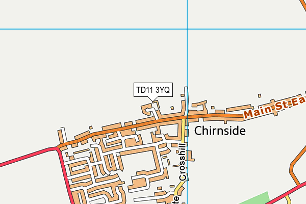 TD11 3YQ map - OS VectorMap District (Ordnance Survey) TD11 3YQ map - OS VectorMap District (Ordnance Survey)