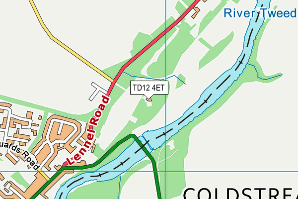 TD12 4ET map - OS VectorMap District (Ordnance Survey) TD12 4ET map - OS VectorMap District (Ordnance Survey)