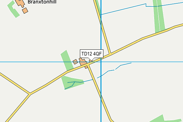 TD12 4QF map - OS VectorMap District (Ordnance Survey) TD12 4QF map - OS VectorMap District (Ordnance Survey)