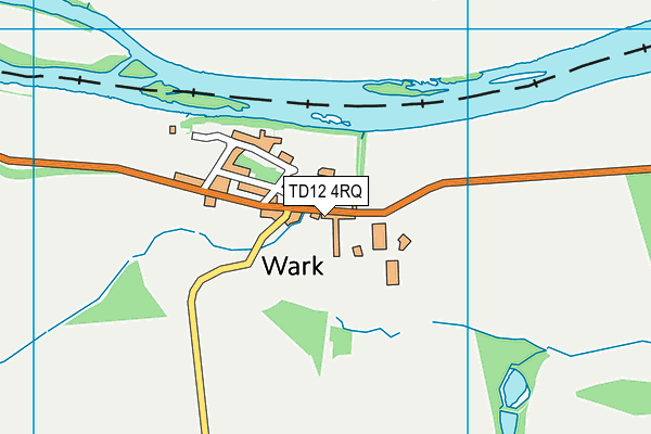 TD12 4RQ map - OS VectorMap District (Ordnance Survey) TD12 4RQ map - OS VectorMap District (Ordnance Survey)