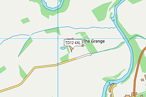 TD12 4XL map - OS VectorMap District (Ordnance Survey) TD12 4XL map - OS VectorMap District (Ordnance Survey)