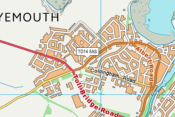 TD14 5AS map - OS VectorMap District (Ordnance Survey) TD14 5AS map - OS VectorMap District (Ordnance Survey)