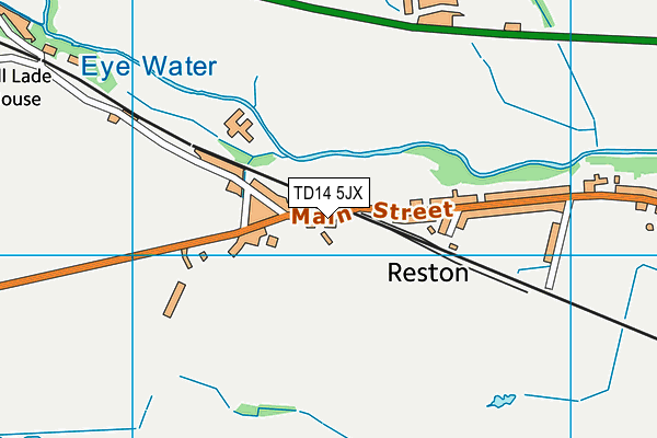 TD14 5JX map - OS VectorMap District (Ordnance Survey) TD14 5JX map - OS VectorMap District (Ordnance Survey)