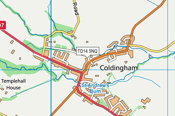TD14 5NQ map - OS VectorMap District (Ordnance Survey) TD14 5NQ map - OS VectorMap District (Ordnance Survey)