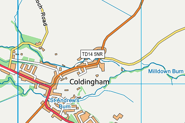 TD14 5NR map - OS VectorMap District (Ordnance Survey) TD14 5NR map - OS VectorMap District (Ordnance Survey)