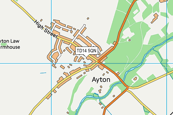 TD14 5QN map - OS VectorMap District (Ordnance Survey) TD14 5QN map - OS VectorMap District (Ordnance Survey)