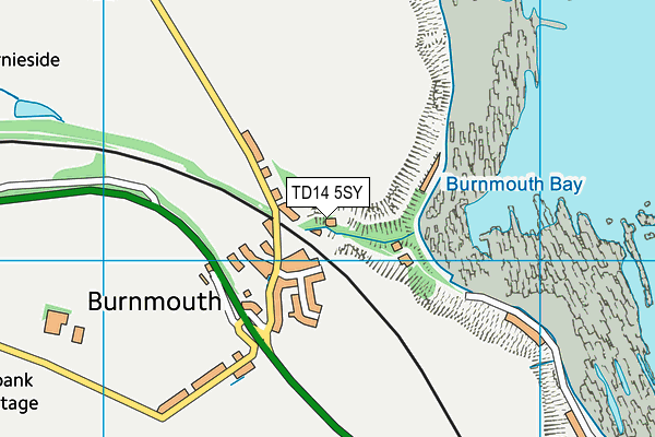 TD14 5SY map - OS VectorMap District (Ordnance Survey) TD14 5SY map - OS VectorMap District (Ordnance Survey)