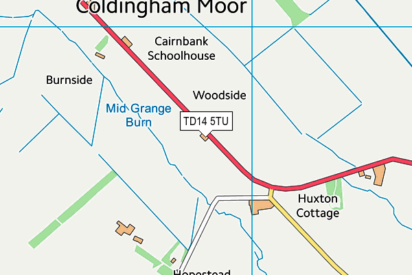 TD14 5TU map - OS VectorMap District (Ordnance Survey) TD14 5TU map - OS VectorMap District (Ordnance Survey)