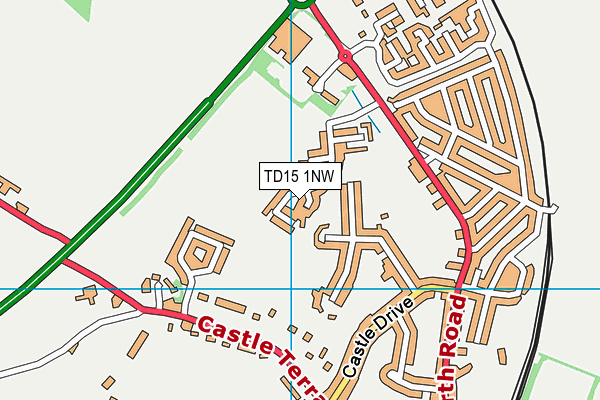 TD15 1NW map - OS VectorMap District (Ordnance Survey) TD15 1NW map - OS VectorMap District (Ordnance Survey)