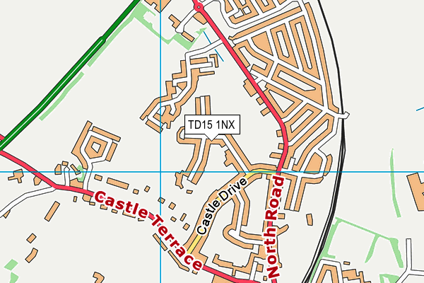 TD15 1NX map - OS VectorMap District (Ordnance Survey) TD15 1NX map - OS VectorMap District (Ordnance Survey)