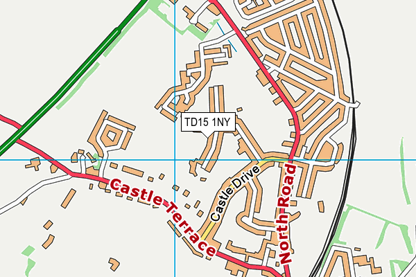 TD15 1NY map - OS VectorMap District (Ordnance Survey) TD15 1NY map - OS VectorMap District (Ordnance Survey)