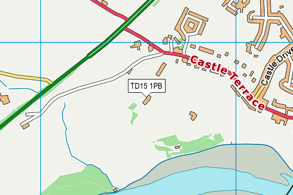 TD15 1PB map - OS VectorMap District (Ordnance Survey) TD15 1PB map - OS VectorMap District (Ordnance Survey)