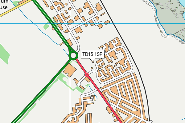 TD15 1SP map - OS VectorMap District (Ordnance Survey) TD15 1SP map - OS VectorMap District (Ordnance Survey)