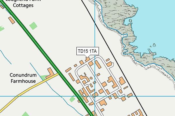 TD15 1TA map - OS VectorMap District (Ordnance Survey) TD15 1TA map - OS VectorMap District (Ordnance Survey)