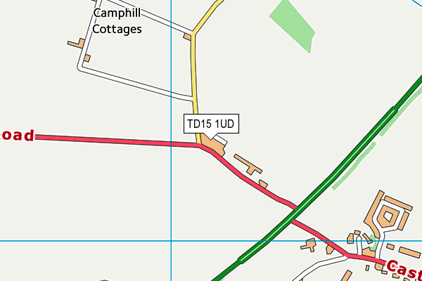 TD15 1UD map - OS VectorMap District (Ordnance Survey) TD15 1UD map - OS VectorMap District (Ordnance Survey)