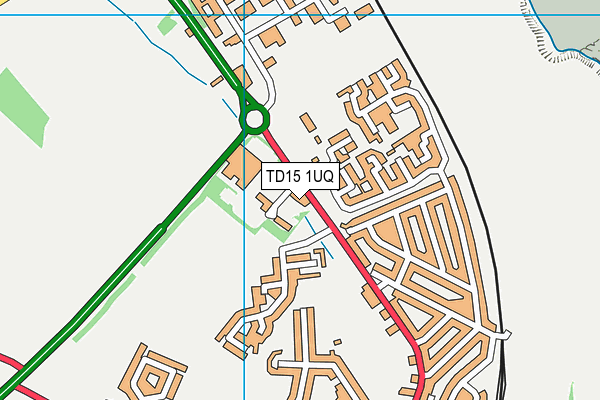 TD15 1UQ map - OS VectorMap District (Ordnance Survey) TD15 1UQ map - OS VectorMap District (Ordnance Survey)