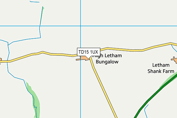 TD15 1UX map - OS VectorMap District (Ordnance Survey) TD15 1UX map - OS VectorMap District (Ordnance Survey)