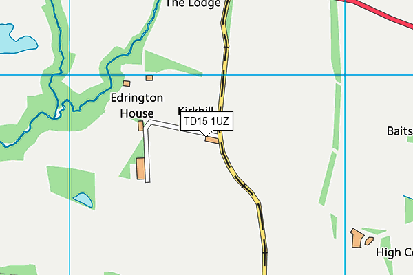 TD15 1UZ map - OS VectorMap District (Ordnance Survey) TD15 1UZ map - OS VectorMap District (Ordnance Survey)