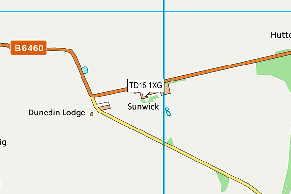 TD15 1XG map - OS VectorMap District (Ordnance Survey) TD15 1XG map - OS VectorMap District (Ordnance Survey)