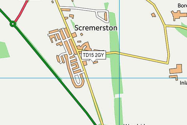 TD15 2GY map - OS VectorMap District (Ordnance Survey) TD15 2GY map - OS VectorMap District (Ordnance Survey)