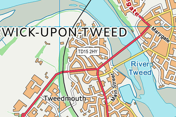 TD15 2HY map - OS VectorMap District (Ordnance Survey) TD15 2HY map - OS VectorMap District (Ordnance Survey)
