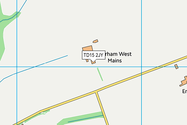 TD15 2JY map - OS VectorMap District (Ordnance Survey) TD15 2JY map - OS VectorMap District (Ordnance Survey)
