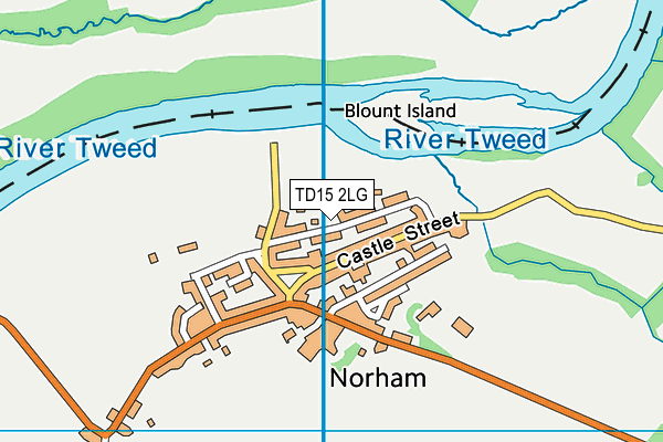 TD15 2LG map - OS VectorMap District (Ordnance Survey) TD15 2LG map - OS VectorMap District (Ordnance Survey)