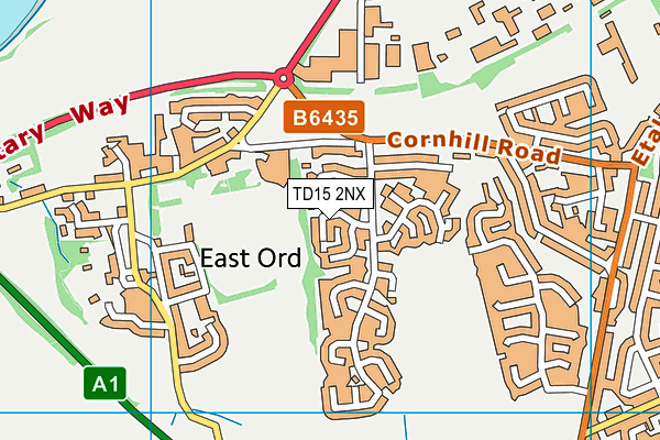 TD15 2NX map - OS VectorMap District (Ordnance Survey) TD15 2NX map - OS VectorMap District (Ordnance Survey)
