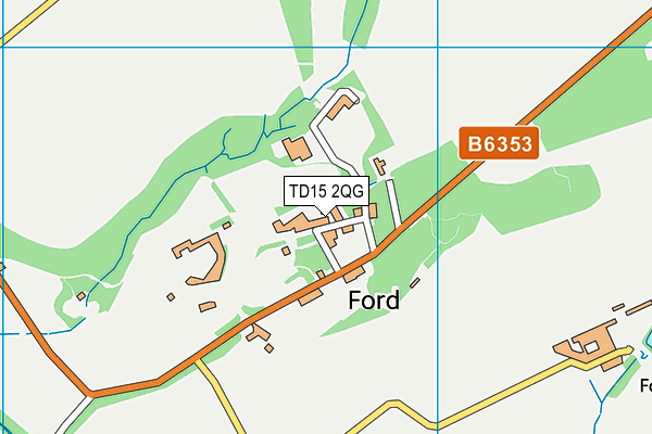 TD15 2QG map - OS VectorMap District (Ordnance Survey) TD15 2QG map - OS VectorMap District (Ordnance Survey)